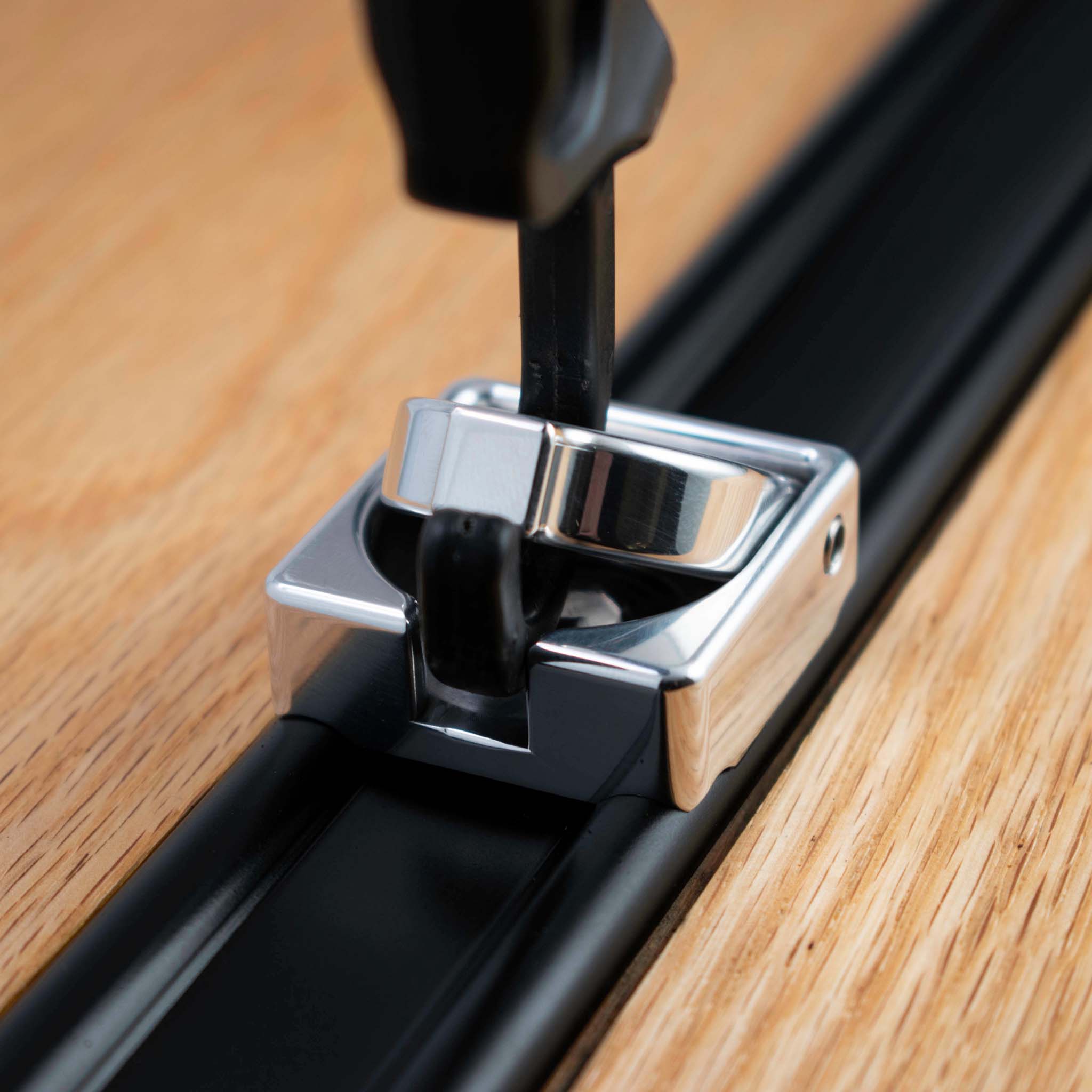 Polished Bed Hook Installed In Truck With A Bungie  Cord